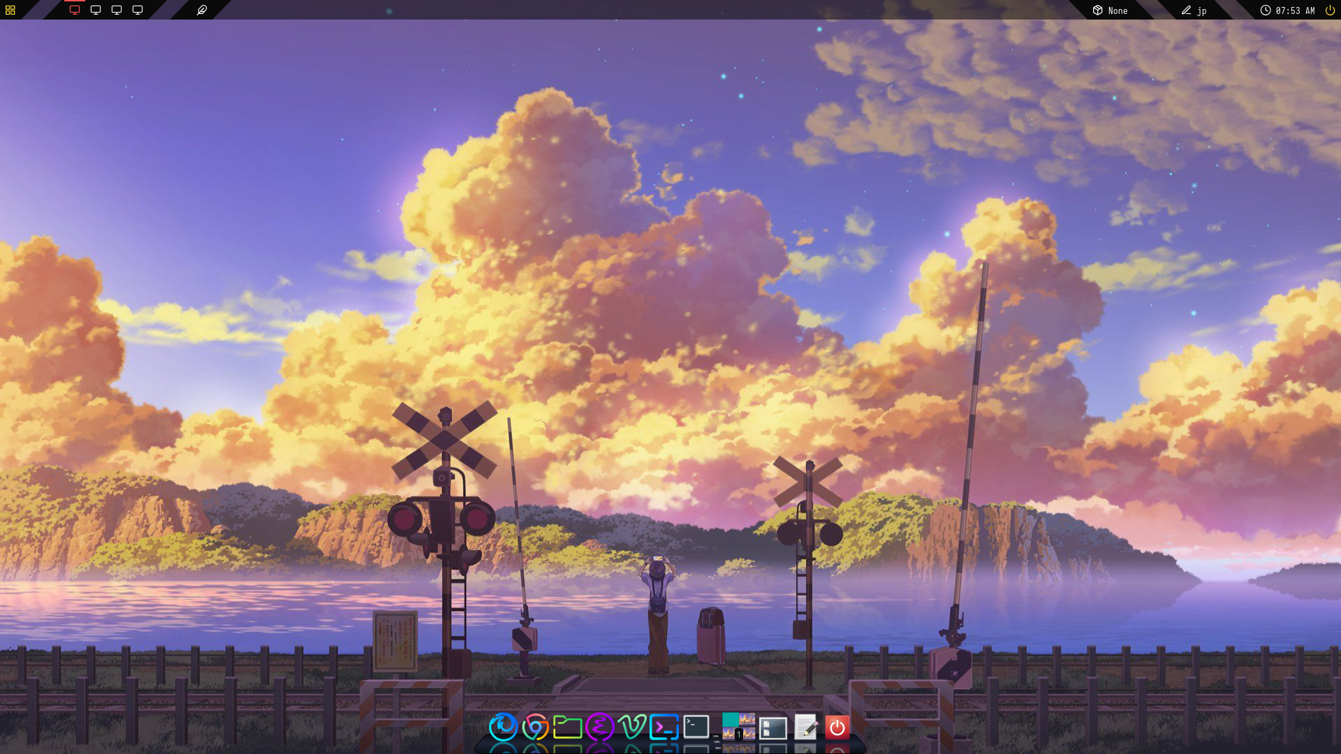 PCのデスクトップ環境を自作した画像その1です